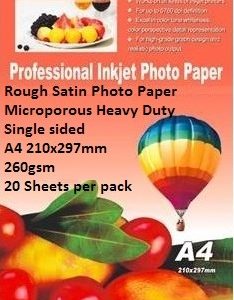 EBox Rough Satin Photo Paper-