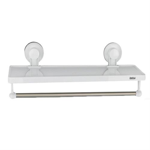 Bathlux Shelf With Handtowel Rack With Suction Cup Retail