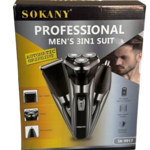 SOKANY PRO 3IN1 MENS SHAVER W/3HD