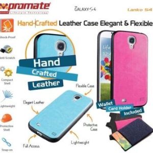 Promate Lanko.S4-Hand-Crafted Leather Case, Protective,
