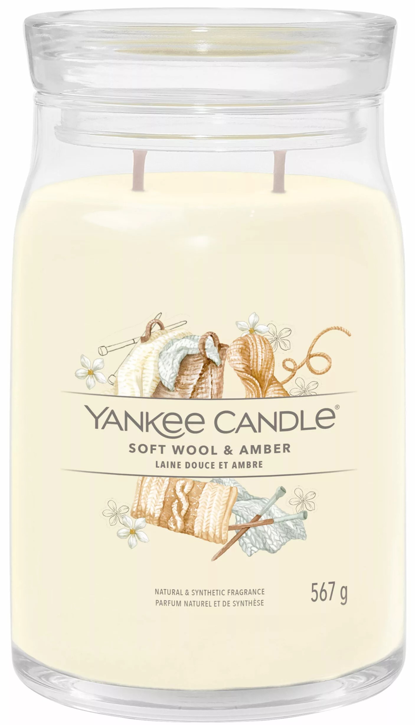 Yankee Candle Soft Wool And Amber Signature Large Jar