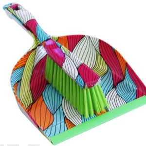 Totally Dust Pan Broom Set Rainbow Design Retail Box Out of