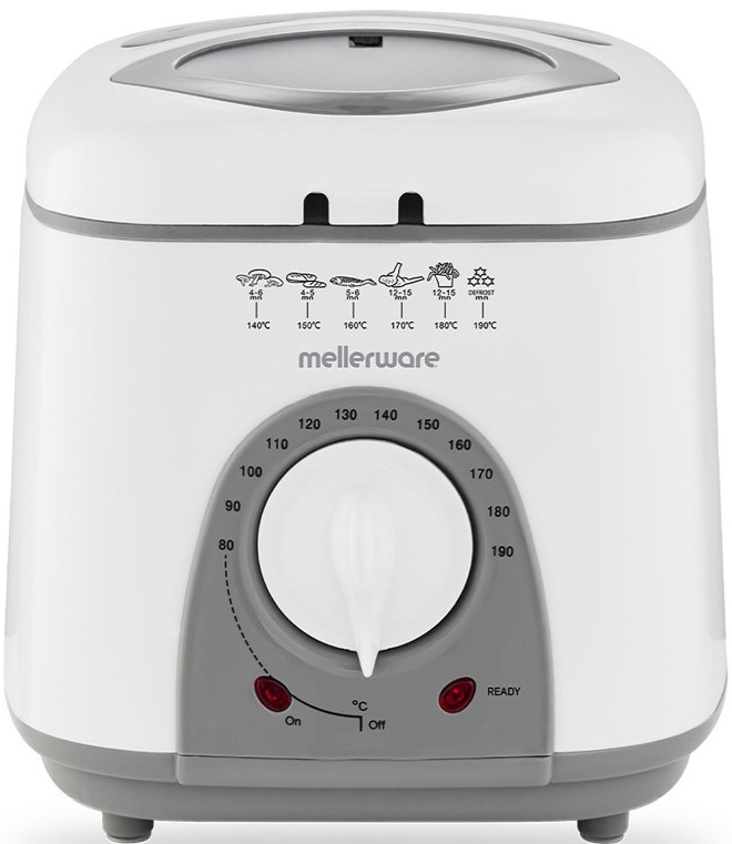 Mellerware Adjustable Temperature 1 Litre Plastic Deep Fryer