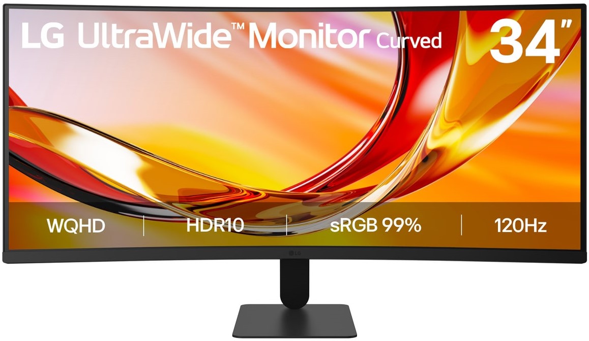 LG 34 Inch UltraWide WQHD Curved 120Hz Monitor