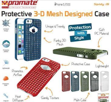 Promate White iPhone 5 Mesh Designed Promate Protective case