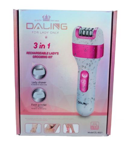 Daling 3 in 1 Rechargeable Ladies Grooming Kit