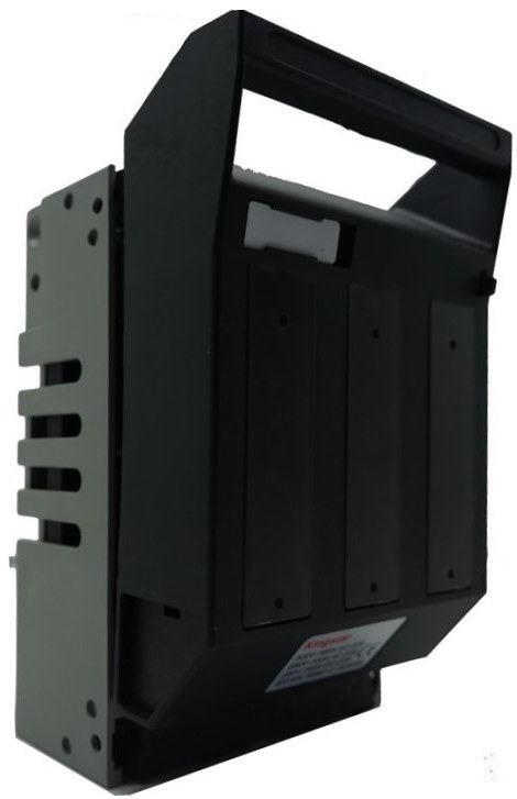 Solarix NT00 Horizontal Mount 3 Pole 160A DC Fuse Holder