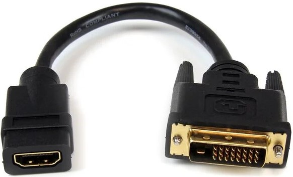 UniQue 30cm Female HDMI To Male DVI Cable
